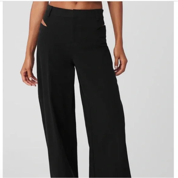 Alo Yoga HIGH-WAIST RISK TAKER TROUSER size small - Picture 3 of 8